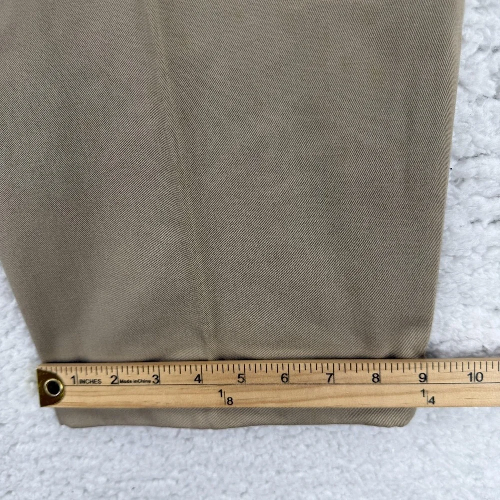 Dockers Khaki Pants Mens 38x29 Beige‎ Relaxed Fit Pleated Cuffed Elastic NWT